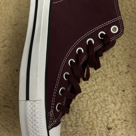 Converse x Zumiez 100k 2026 Burgundy Platform Sneakers - Picture 5 of 9